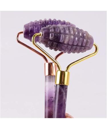Amethyst Rough Amethyst Sawtooth Face Roller & Silicone Caps Gua Sha Care Tool Sets Natural Quartz Massager Anti Wrinkle Cellulite Health Home Collections (Color : Roller Set) - Buy Online on GoSupps.com