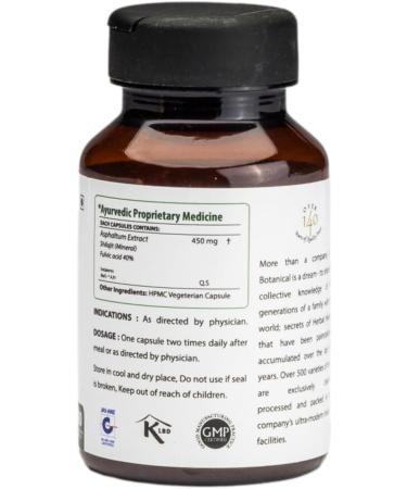 bixa BOTANICAL Shilajit Capsules | 60 Vegan Capsules | (450 MG) with 40% FULVIC Acid Extract - Buy Online on GoSupps.com