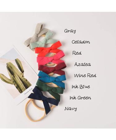16PCS Baby Nylon Headbands Hair Bow Elastics for Girls | Infant Toddler Kids Hairbands - Buy Online on GoSupps.com