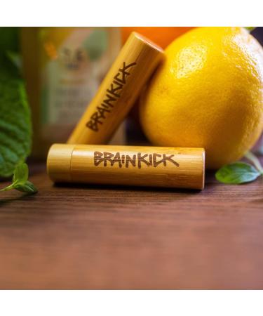 Bamboo Aroma Inhaler Pen - Menthol Eucalyptus | Sustainable Aromatherapy with 4 Organic Essential Oils | Mini Nose Inhaler Stick for On-the-Go - Buy Online on GoSupps.com