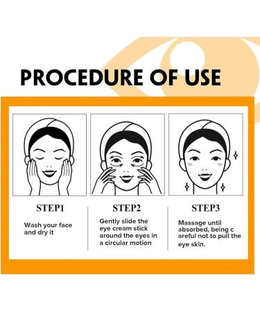 POLGDW Lumistick Eye Bag Repair Stick Turmeric Eye Cream Stick Dark Circle Stick Moisturizer Reduces Puffiness and Bags Under Eyes Anti-Aging Eye Cream Reduces Fine Lines - Buy Online on GoSupps.com