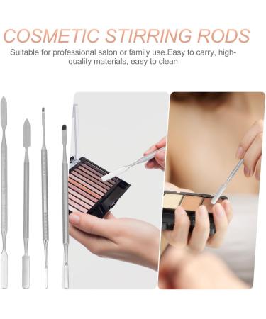 Toyvian Lot de 4 B tonnets D Agitation en Acier Inoxydable Spatules Cosm tiques Multifonctions Tailles Hexagonale Octogonale et Ronde Accessoires Manucure et Maquillage Professionnels - Buy Online on GoSupps.com
