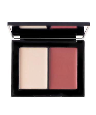 Belle Beauty Blush & Bashful Cream Blush and Highlighter Duo - Flawless Cheek Highlight & Color In A Convenient  Portable Makeup Compact - Natural & Paraben Free (Blossom) Blossom 0.19 Ounce (Pack of 1)