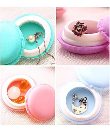 WKTRSM Macaron Storage Box - Portable Jewelry & Medicine Organizer (6 Pieces) for Earrings Rings Earphones & More | Ideal Travel Accessory - Buy Online on GoSupps.com