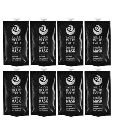 Blue Farm Srl BLUE FARM Sensitive Mask Soothing & Hydraregulating 125 ml x 8 Mask for sensitive and hyperreactive skin
