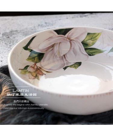 SHAOHUASC Creative Flower Series Plate Lily Flower deep Dish - Buy Online on GoSupps.com