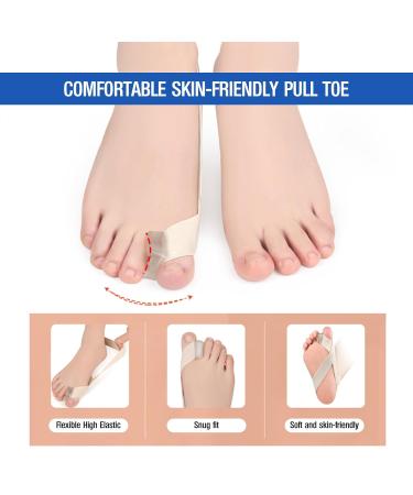 Bunion Corrector Kit for Men & Women | Pain Relief for Hallux Valgus | Big Toe Separators & Exercise Strap - Buy Online on GoSupps.com