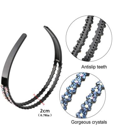 BKpearl 6 Pack Rhinestone Headbands - Fashion Hair Hoop for Women & Girls - Buy Online on GoSupps.com