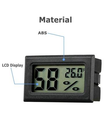 Gudoqi Digital Thermometer Hygrometer - 4 Pack Mini Temperature Meters for Reptiles Incubators Aquariums Greenhouses Cars & Home - Buy Online on GoSupps.com