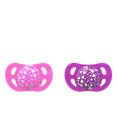 Twistshake Pacifier Set - Pastel Pink & Purple | 6 Months+ | 2 Pieces | Buy Internationally - Buy Online on GoSupps.com