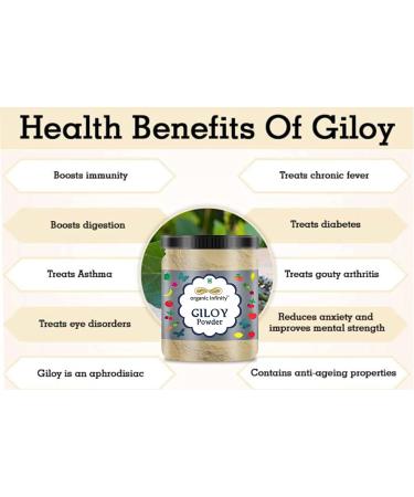 Green Velly Organic Infinity Giloy/Guduchi/Tinospora Cordifola Powder - 500 GM By Organic Infinity - Buy Online on GoSupps.com