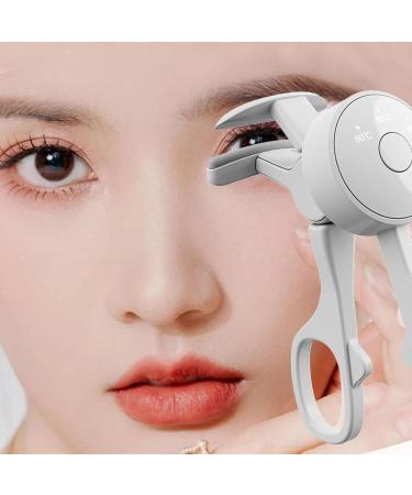 Heated Eyelash Curler - Eyelash Curler for Cosmetics Eyelash Perm Tool for Women | Quick Heating Silicone Eyelash Curler Refillable Makeup Tool Portable Compact White. - Buy Online on GoSupps.com