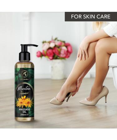 Buy Mountain Arnica Massage Oil 200ml - Pure Natural Body & Cosmetic Oil for Skin Care & Relaxation | Arnika Montana Extract - Buy Online on GoSupps.com