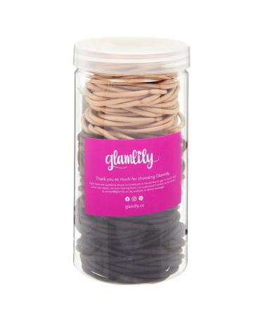 240-Pack Elastic Hair Ties - No Metal Ponytail Holders for Men, Women & Girls - Durable Styling Accessories in Neutral Colors - Buy Online on GoSupps.com