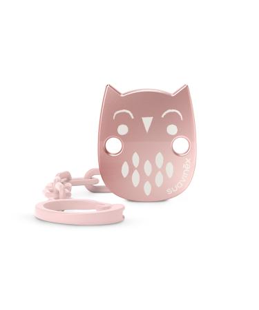 Suavinex pacifier chain pacifier band for babies +0 months silver metallic effect-jewelry pacifier chain bonhomia color pink silver metallic pink