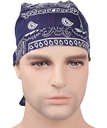 YBSHIN Super Absorbent Black Skull Caps - Pack of 4 | Motorcycle Head Wraps for Men and Women - Buy Online on GoSupps.com