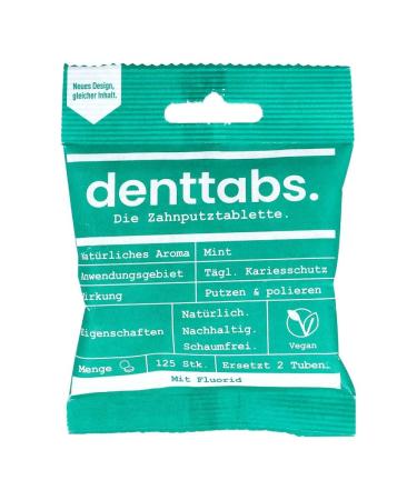 Denttabs tooth plastering pill 125 pcs
