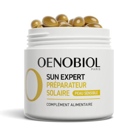  Oenobiol OENOBIOL SUN EXPERT Sun Preparer for Sensitive Skin - Reinforced Cell Protection2 - Promotes an intense and radiant tan - Food Supplement 30 capsules - 1 Month Programme - Buy Online on GoSupps.com