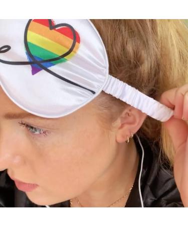 SMUG Satin Sleep Mask | Deep Dream Sleep Masks for Women & Men | Nourishing & Dark Circle Reducing Eye Mask | Blocks Out Light | Pride Love - Buy Online on GoSupps.com