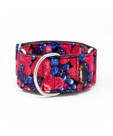 Candypet dog collar martingale-Model fruit of the forest M: Width 4 cm (30-50cm diameter) M: Width 4 cm (30-50cm diameter) Fruits of Forest