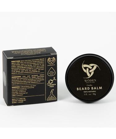 Woden Beard Balm 30g | Commanding Hold & Smokey Woods Aroma | Shea Butter & Oils | Blessed Seed - Buy Online on GoSupps.com