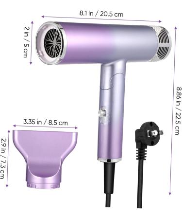 FRCOLOR Hair Dryer Small Travel Blow Dryer Travel Hair Bonnet Dryer Student Diffuser Gradient - Buy Online on GoSupps.com