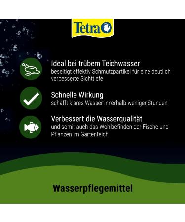Tetra Pond CrystalWater - Water Clarifier for Garden Ponds | 250 ml Bottle for Crystal Clear Water - Buy Online on GoSupps.com