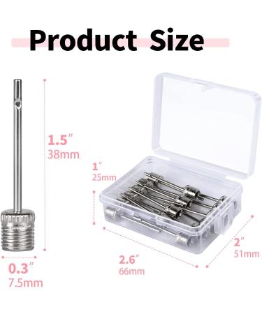 MoTrust Stainless Steel Air Pump Needles - Premium Inflation Needles for Football, Basketball, Soccer, Volleyball, Rugby Balls - 16 Pack with Portable Storage Box - Buy Online on GoSupps.com