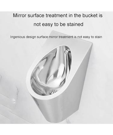 Household Items Vertical Stainless Steel Steel Urinal High-Efficiency Induction Flushing Men's Urinal Bathroom Accessories Urinal Suitable for Various Families Hotels Re (Single Piece Urinal) - Buy Online on GoSupps.com