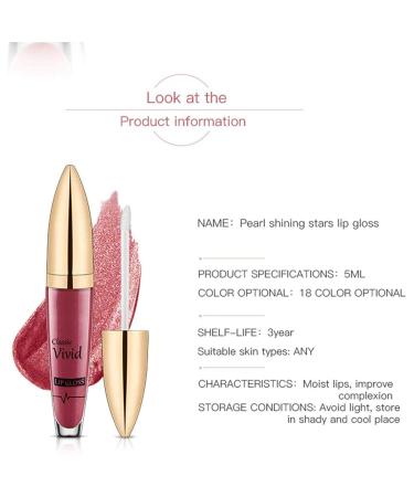 18 Color Diamond Glossy Long-Lived Lipstick - Waterproof Matte & Shimmer Lip Gloss for Lively Beauty Makeup - Buy Online on GoSupps.com