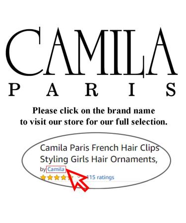 Camila Paris CP2872/2 French Hair Side Combs - Black Interlocking Combs for Women - Strong Hold Hair Clips for Bun Chignon Up-Do - Made in France - Buy Online on GoSupps.com