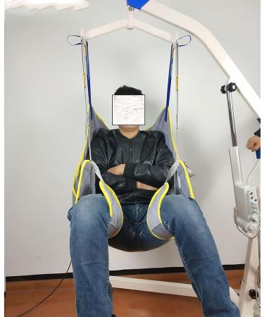 Patient Lift Toileting Sling Large Sling Elevator Equipment Patient Hoist Sling Toileting Sling with Adjustable Height for Nursing Elderly Disabled Four Point Sling (Grey) - Buy Online on GoSupps.com
