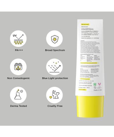 Matte Sunscreen Cream SPF 60 - No White Cast Ultra-Lightweight & Quick-Absorbing for All Skin Types - Water & Sweat Resistant - 45 gm - Buy Online on GoSupps.com