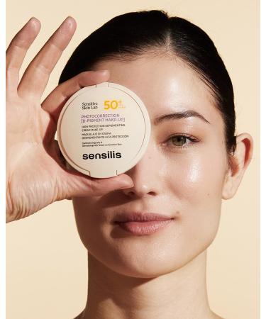 Sensilis Photocorrection D-Pigment Make-Up SPF50+ Golden Depigmenting cream makeup corrects and protects for sensitive skin 10 g - Buy Online on GoSupps.com