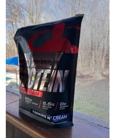 Goliath Labs 100% Whey Protein Powder Isolate/Blend | Fast-Absorbing Workout Supplements for Men and Women | 25g of Pure Protein and 5.5g of BCAAs | 5 lbs 68 Servings (5 LB Cookies n Cream) - Buy Online on GoSupps.com