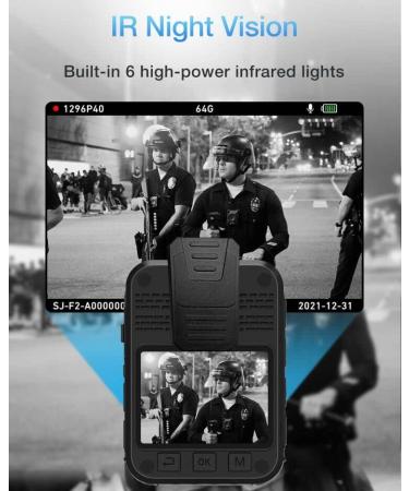 JieSuDa Q5 4K Body Camera with 64G Memory and Clear Night Vision - Buy Online on GoSupps.com