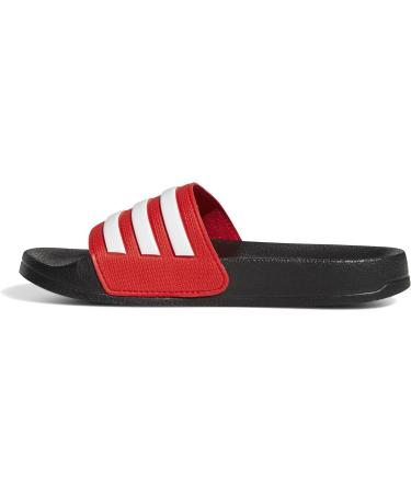 Buy Adidas Unisex Kids Adilette Shower Slippers 36 EU - Core Black Ftwr White & Vivid Red | International Shipping Available - Buy Online on GoSupps.com
