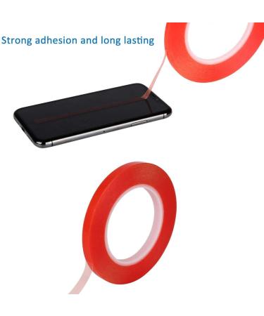 Pimoys 2mm/3mm x 25m Double Sided Phone Repair Adhesive Tape - 2 Rolls, Heat Resistant & High Adhesion Transparent Acrylic Tape for LCD Screen & Touch Screen Repair - Buy Online on GoSupps.com