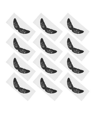 Gatuida 100 Autocollants pour Barbe Usage Quotidien Protecteur de Moustache en Polypropyl ne Lisse Petit Autocollant Moustache 2 Forme Huit Outil D pilation des Poils du Nez