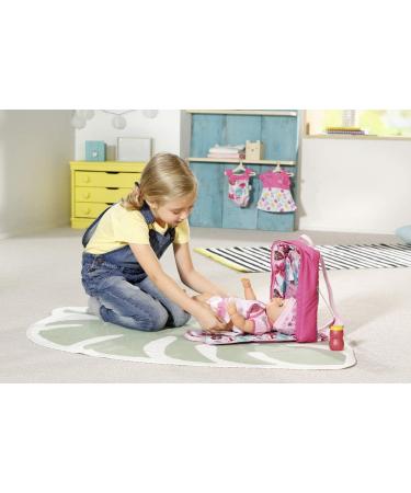 Zapf Creation BABY born Holiday Changing Backpack - Doll Accessories 43 cm Pink & Colorful | International Shipping Available - Buy Online on GoSupps.com