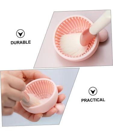 minkissy 1pc Silicone Scrub Pad Makeup Tools Braces Cleaner Hair Brush Cleaner Tool Makeup Brush Cleaning Mat Silicone Makeup Brush Mat Makeup Bowl Cleaner Silica Gel Pink Cleaner 7x6.5cm Pink - Buy Online on GoSupps.com