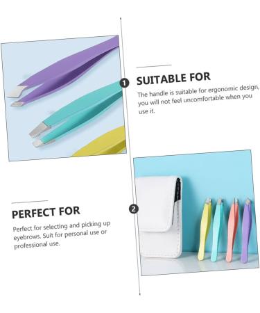 Beavorty Eyebrow Gauge & Manicure Set - Stainless Steel Tweezers with Lamella Tip - Precision Eyebrow Makeup Kit Accessories - Ideal for Travel - Buy Online on GoSupps.com
