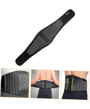SUPVOX Mens Girdle Belt - Lumbar Support & Waist Protection for Bodybuilding | 2 Pcs - 90x20cm Black - Buy Online on GoSupps.com