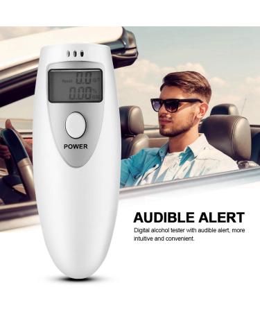 Digital White Breathalyzer Analyzer - Portable Handheld Alcohol Tester for Accurate Alcohol Analysis - Buy Online on GoSupps.com