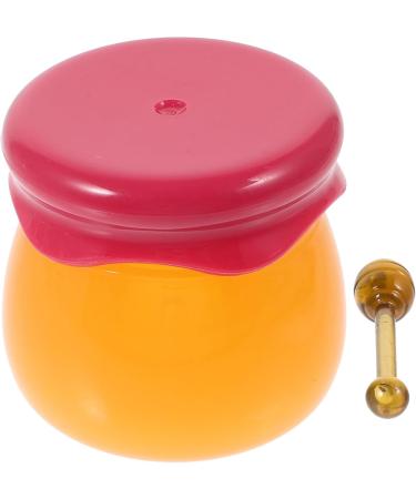 FRCOLOR Bee Balm Lip Balm Honey Pot 6G Small Lip Balm Container Refillable Cosmetic Container Empty Cream Container with Spoon Red - Buy Online on GoSupps.com