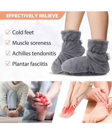 Comfheat Microwavable Booties - Feet Warmer for Cold Feet Relief, Achilles Tendinitis, Plantar Fasciitis - Deep Heat Therapy for Sore Muscles and Joints - Not Washable - Buy Online on GoSupps.com