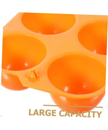 BESPORTBLE 2pcs 4-Compartment Egg Box Fridge Egg Dispenser Egg Cartons Reusable Trash Can with Cover Travel - Buy Online on GoSupps.com