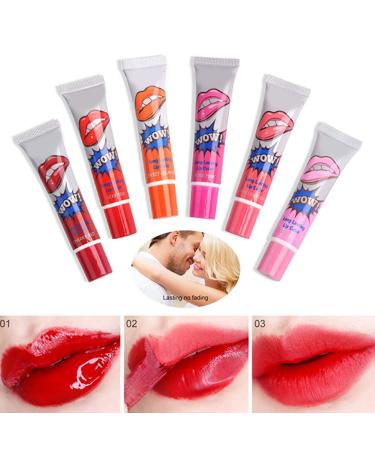 Qinlorgo Advanced Color Scrub Lip Gloss - Cherry Red Portable Lipstick for Daily Beauty | International Shipping - Buy Online on GoSupps.com