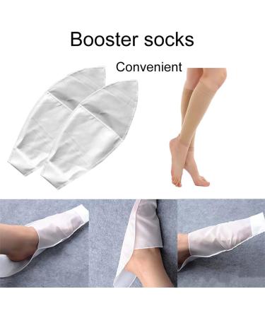 Open Toes Compression Socks - Relief & Comfort | Slip Stocking Applicator & Aid - 2 Pack - Buy Online on GoSupps.com