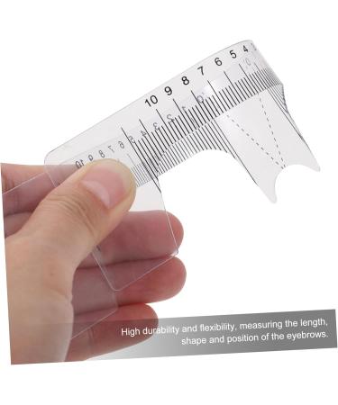 Angoily 10pcs Eyebrow Design Ruler Eyebrow Template Tools Eyebrow Shape Ruler Auxiliary Tool Measuring Ruler - Buy Online on GoSupps.com